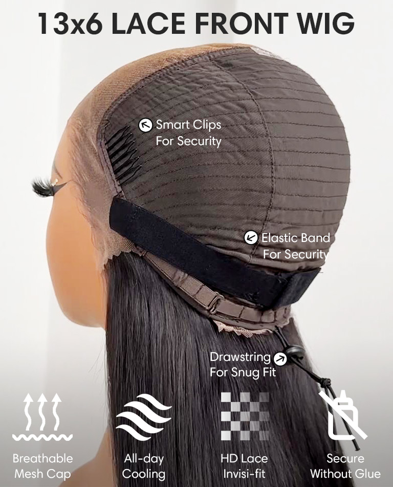 Side Part Sharp Cut Bob Invisible Glueless Lace Front Wig