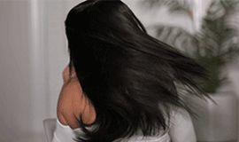 Soft human hair wig texture