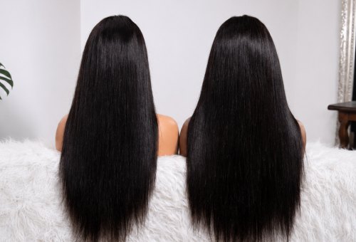 Hair density comparison - down style